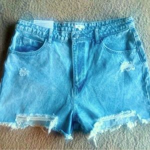NWT-BP high waisted distressed shorts SZ 34 -(14) women’s